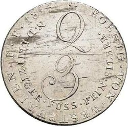 Westfalen, Königreich, 2/3 Taler 1813 C, Hieronymus Napoleon ...