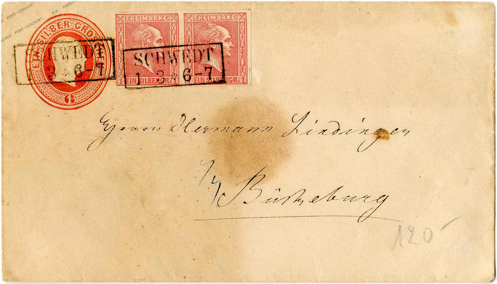 Lot 396 - altdeutschland preussen - Karl Pfankuch & Co. auction #222 Lot 396 - altdeutschland preussen - Karl Pfankuch & Co. auction #222