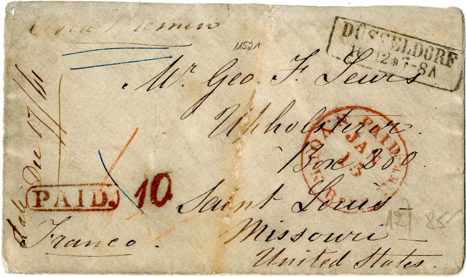 Lot 559 - , Transitstempel - Karl Pfankuch & Co. auction #222 Lot 559 - , Transitstempel - Karl Pfankuch & Co. auction #222