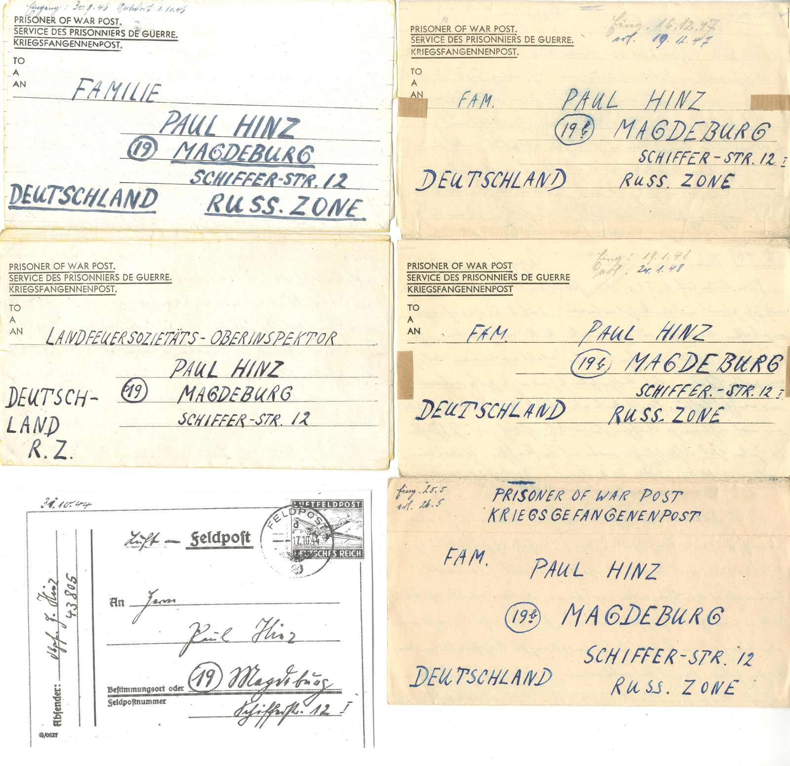 Lot 730 - Deutsches Reich, Kriegsgefangenenpost - Karl Pfankuch & Co. auction #222 Lot 730 - Deutsches Reich, Kriegsgefangenenpost - Karl Pfankuch & Co. auction #222