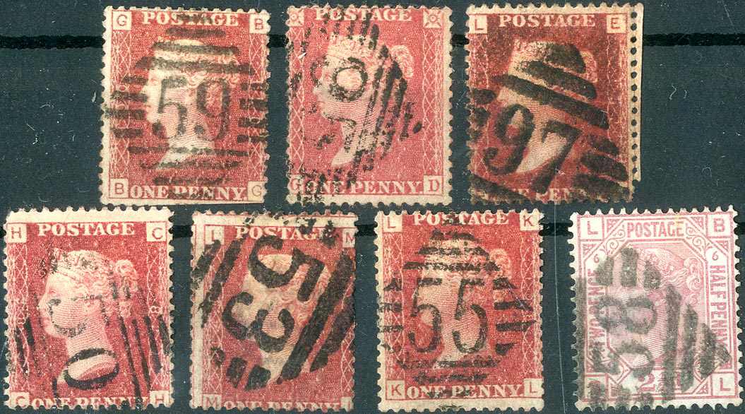 Lot 1789 - Irland, Nummernstempel - Karl Pfankuch & Co. auction #222 Lot 1789 - Irland, Nummernstempel - Karl Pfankuch & Co. auction #222
