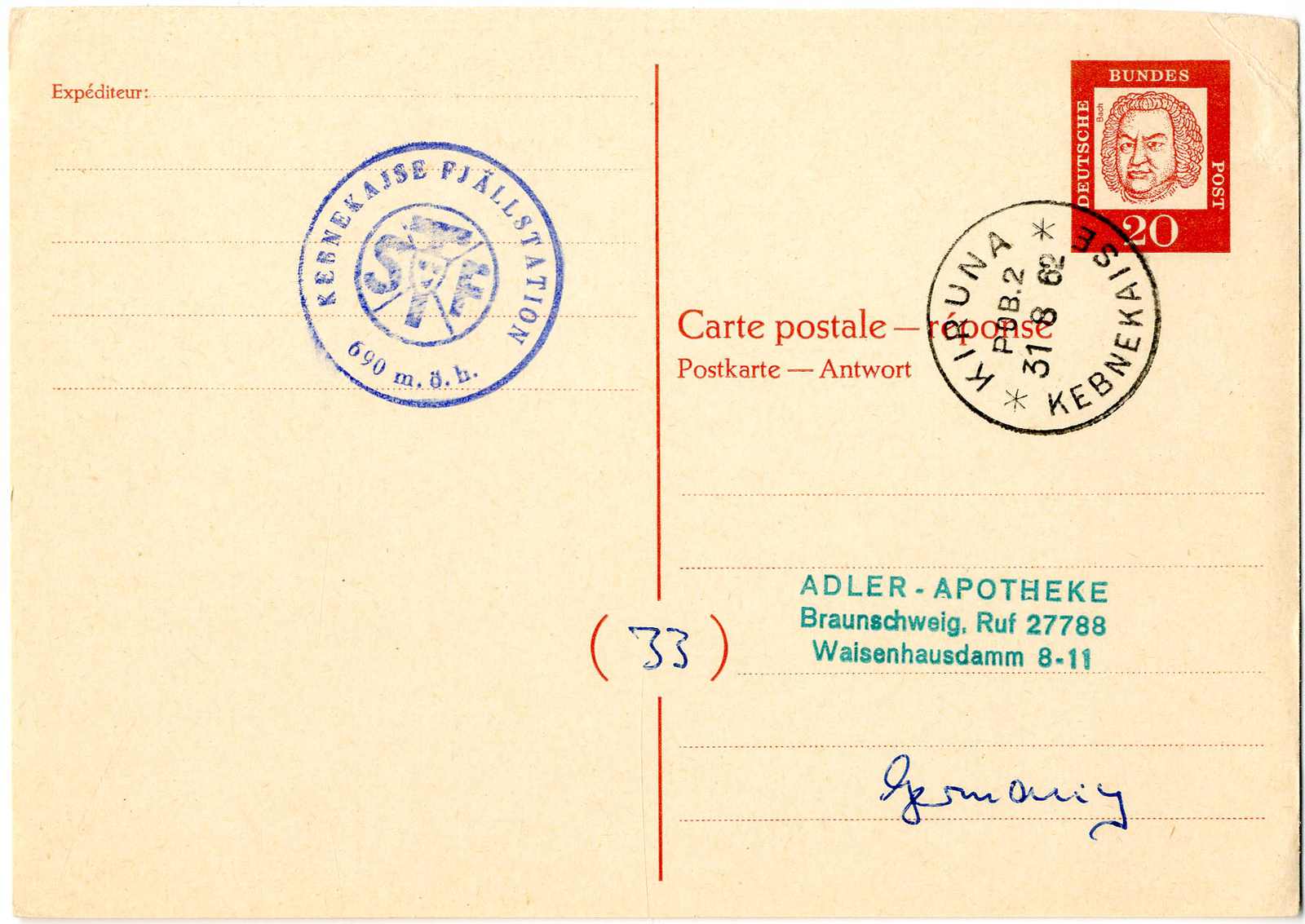 Lot 1067 - Bundesrepublik Deutschland, Ganzsachen  -  Karl Pfankuch & Co. auction #222