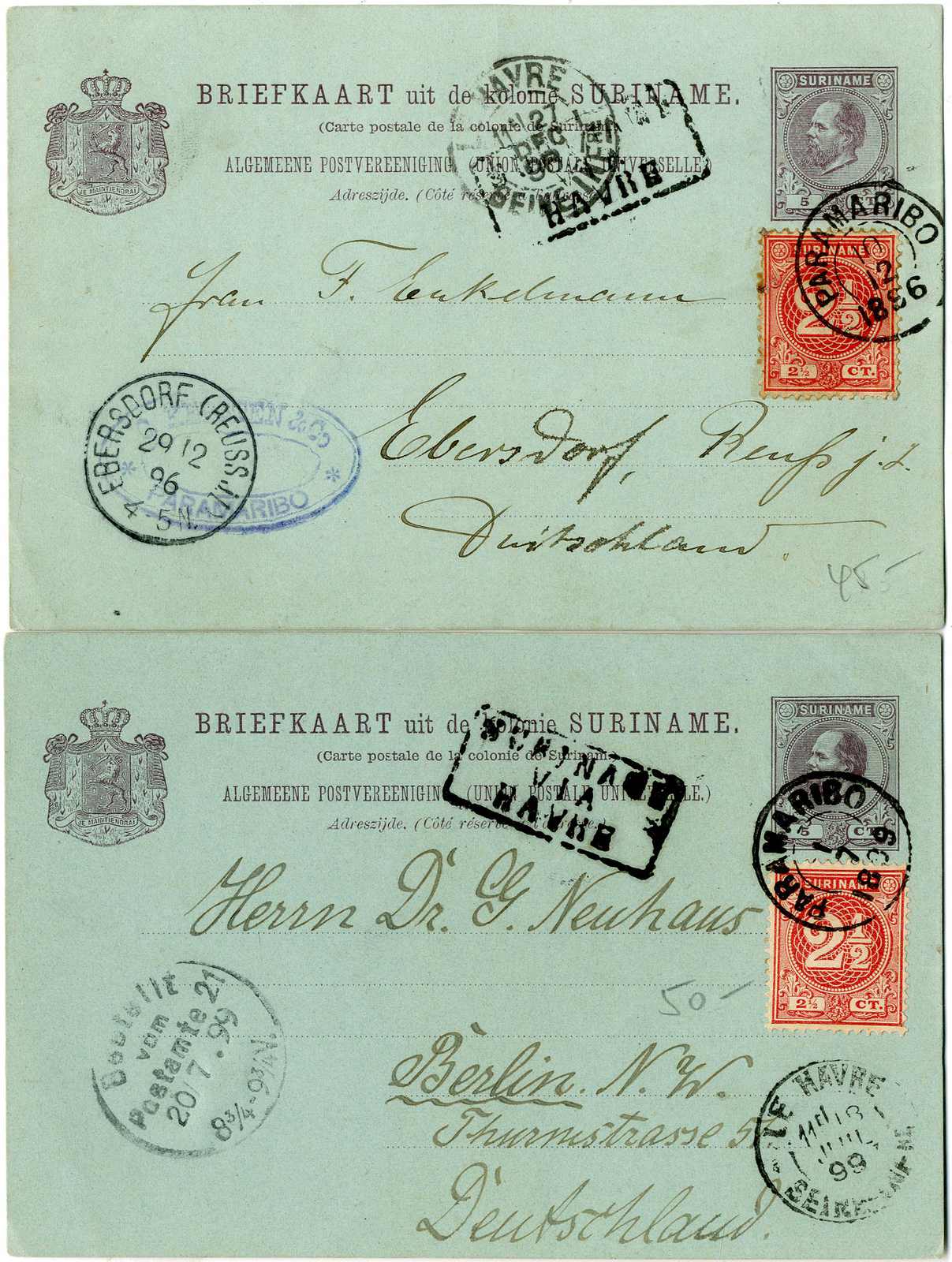 Lot 1989 - surinam - Karl Pfankuch & Co. auction #222 Lot 1989 - surinam - Karl Pfankuch & Co. auction #222
