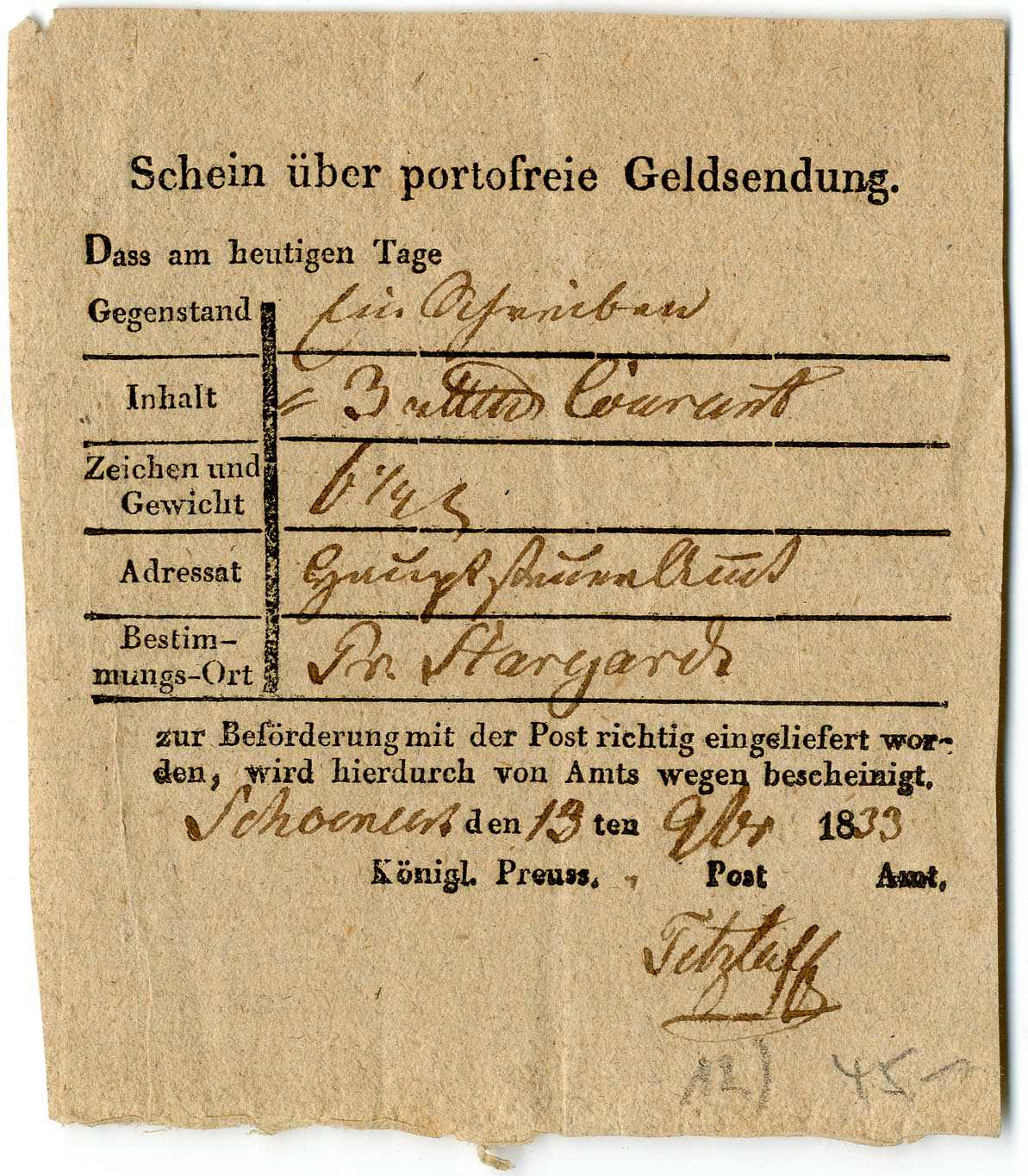 Lot 383 - Altdeutschland Preussen, Vorphilatelie  -  Karl Pfankuch & Co. auction #222