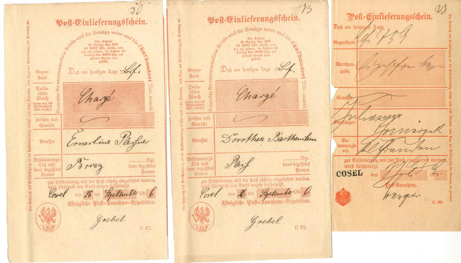 Lot 415 - Altdeutschland Preussen, Stempel - Karl Pfankuch & Co. auction #222 Lot 415 - Altdeutschland Preussen, Stempel - Karl Pfankuch & Co. auction #222