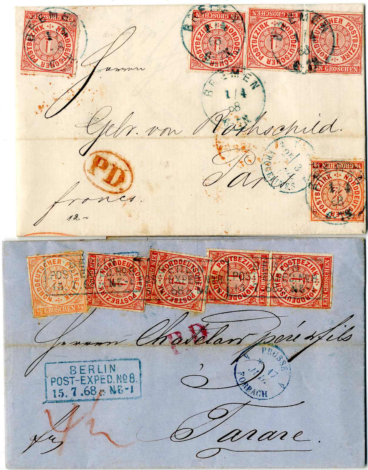Lot 327 - altdeutschland norddeutscher postbezirk - Karl Pfankuch & Co. auction #222 Lot 327 - altdeutschland norddeutscher postbezirk - Karl Pfankuch & Co. auction #222