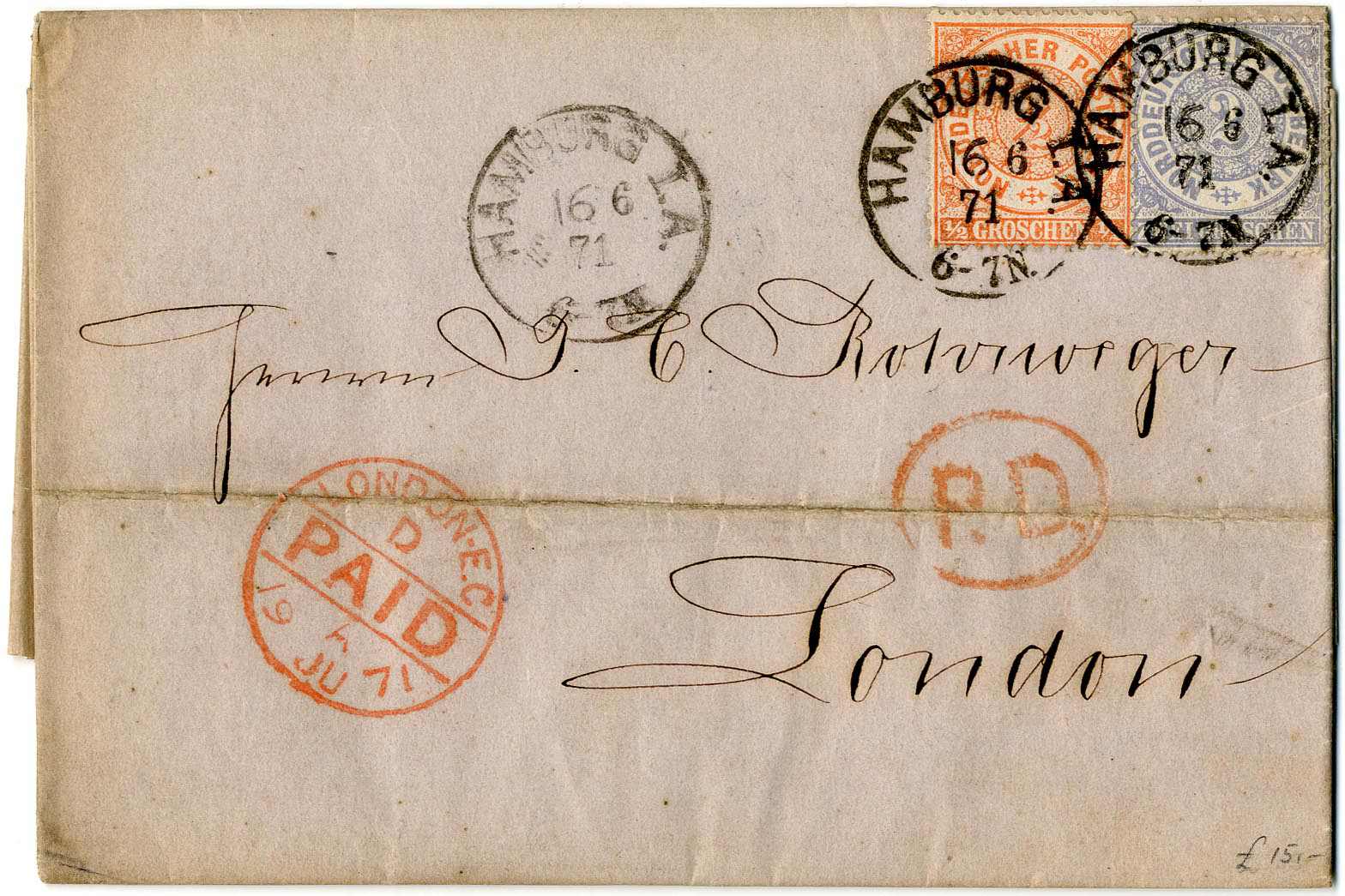 Lot 338 - altdeutschland norddeutscher postbezirk - Karl Pfankuch & Co. auction #222 Lot 338 - altdeutschland norddeutscher postbezirk - Karl Pfankuch & Co. auction #222