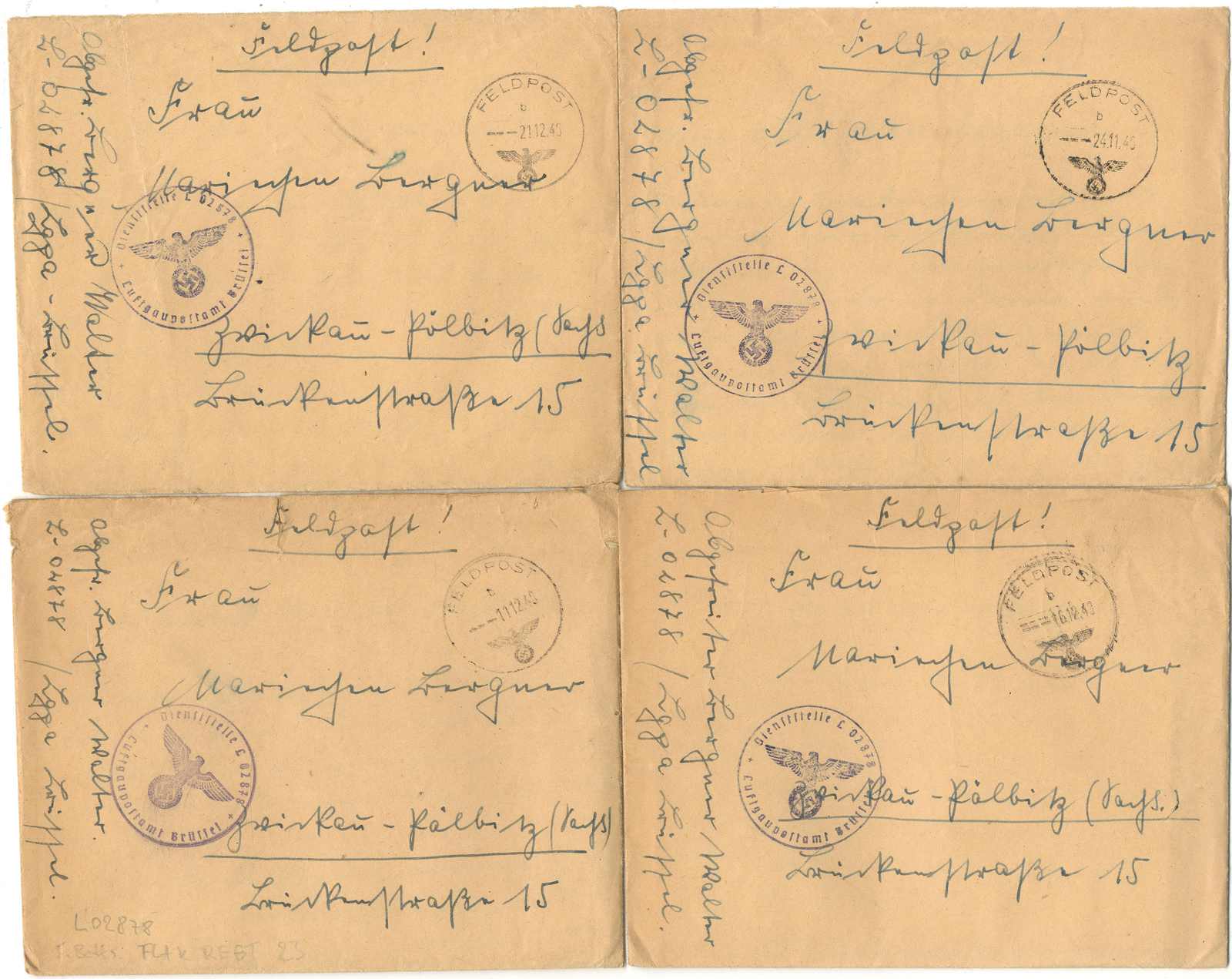 Lot 743 - feldpost ii wk - Karl Pfankuch & Co. auction #222 Lot 743 - feldpost ii wk - Karl Pfankuch & Co. auction #222