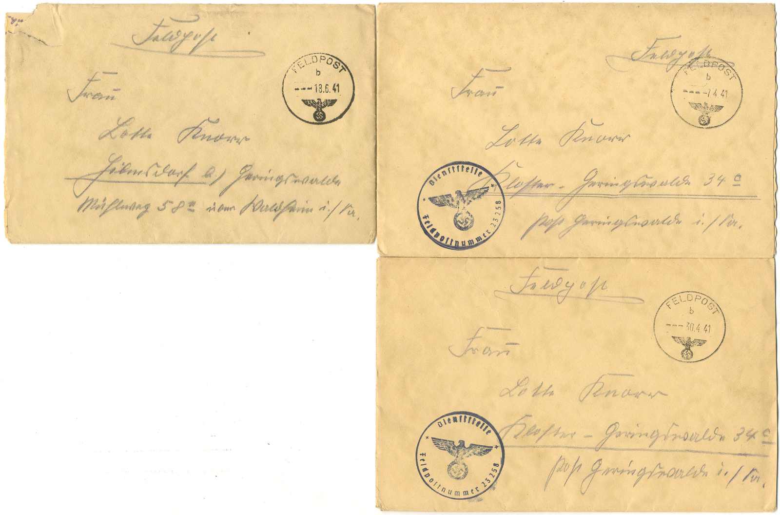 Lot 754 - feldpost ii wk - Karl Pfankuch & Co. auction #222 Lot 754 - feldpost ii wk - Karl Pfankuch & Co. auction #222