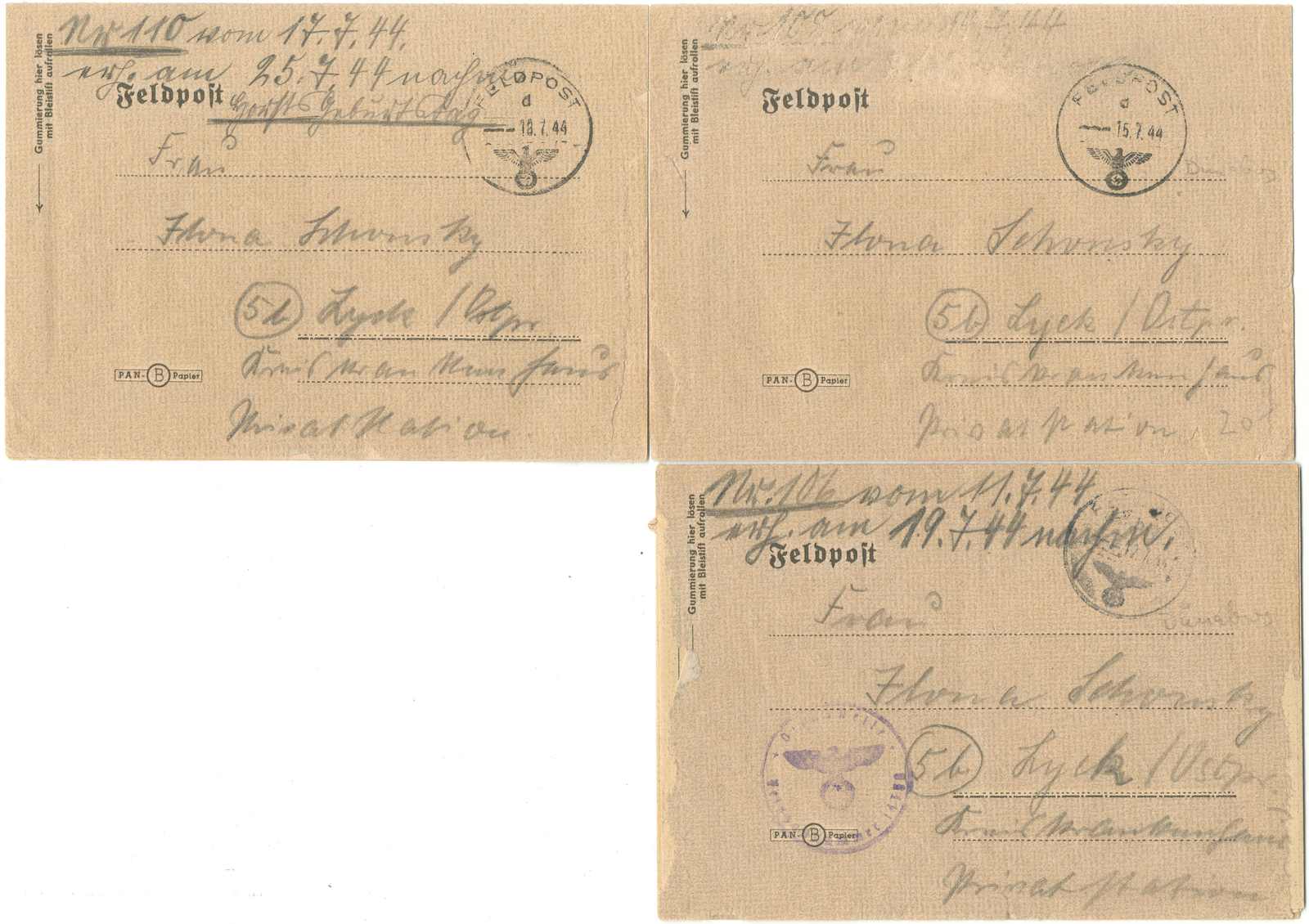 Lot 801 - feldpost ii wk - Karl Pfankuch & Co. auction #222 Lot 801 - feldpost ii wk - Karl Pfankuch & Co. auction #222