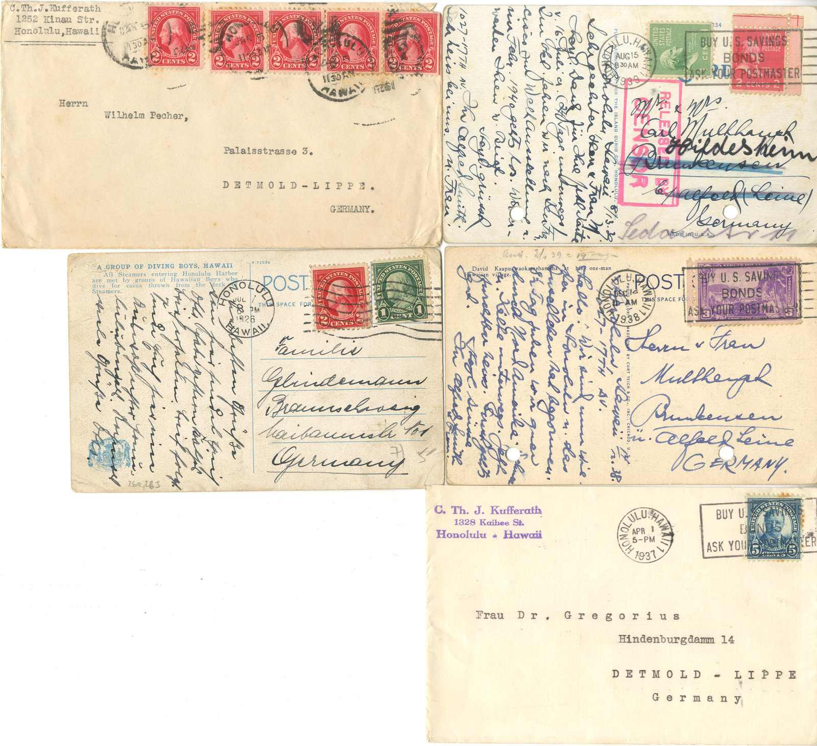 Lot 1953 - hawaii - Karl Pfankuch & Co. auction #222 Lot 1953 - hawaii - Karl Pfankuch & Co. auction #222