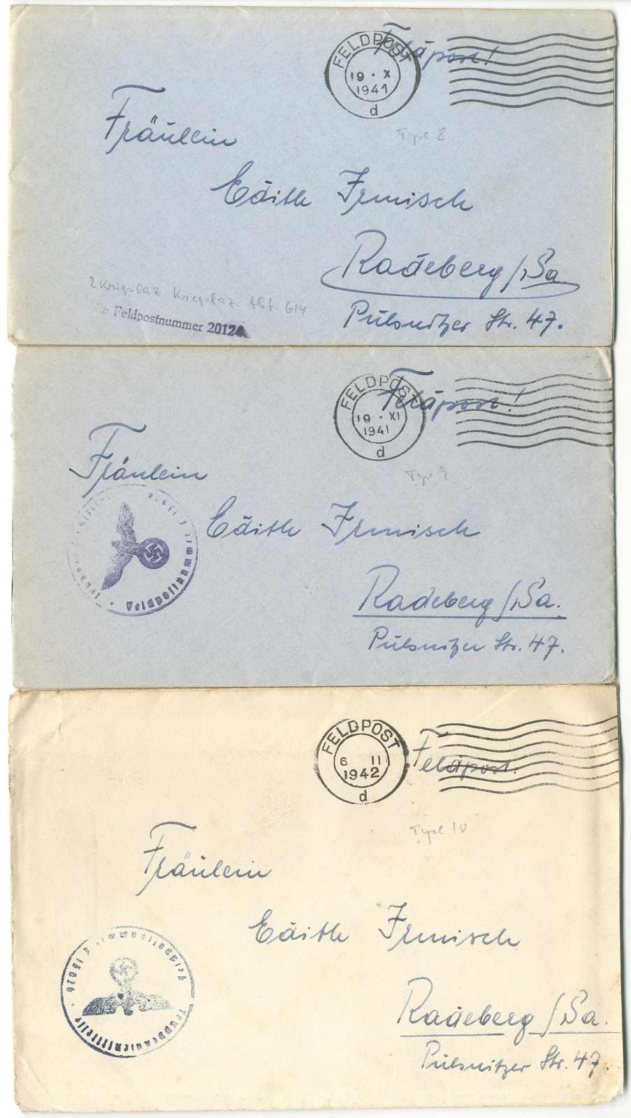 Lot 753 - feldpost ii wk - Karl Pfankuch & Co. auction #222 Lot 753 - feldpost ii wk - Karl Pfankuch & Co. auction #222