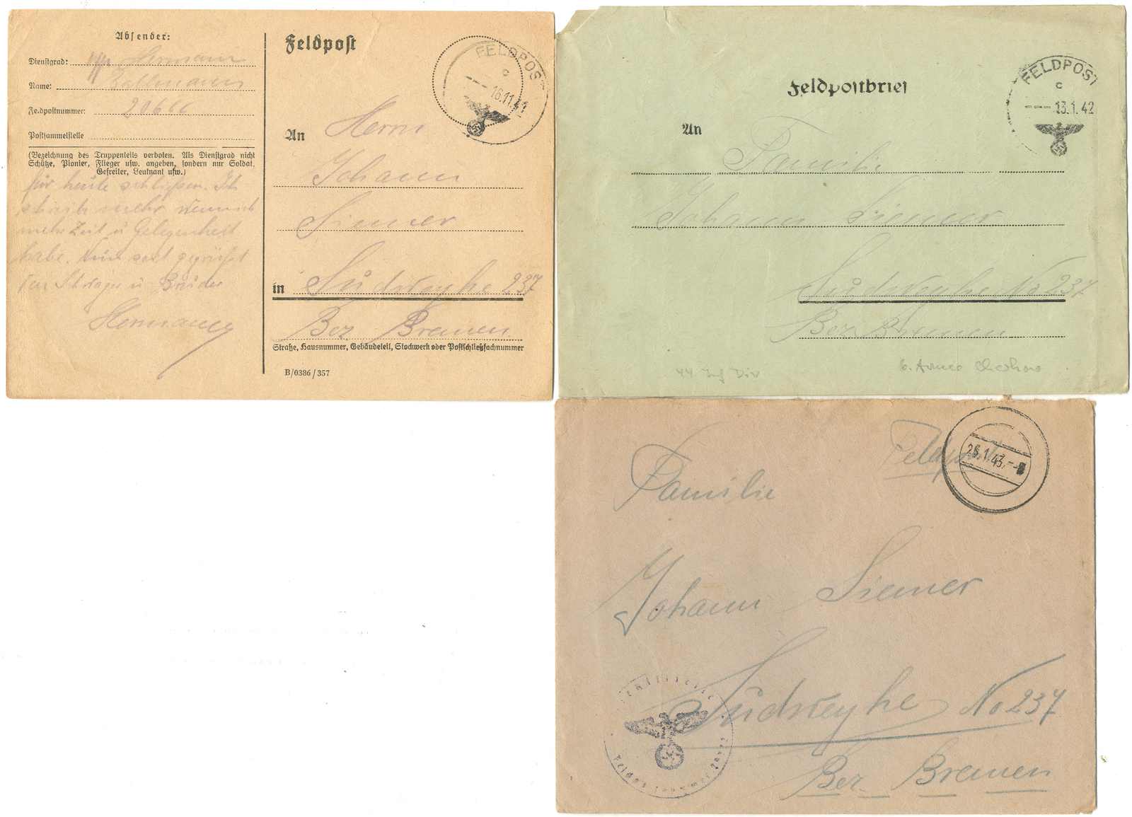 Lot 751 - feldpost ii wk - Karl Pfankuch & Co. auction #222 Lot 751 - feldpost ii wk - Karl Pfankuch & Co. auction #222