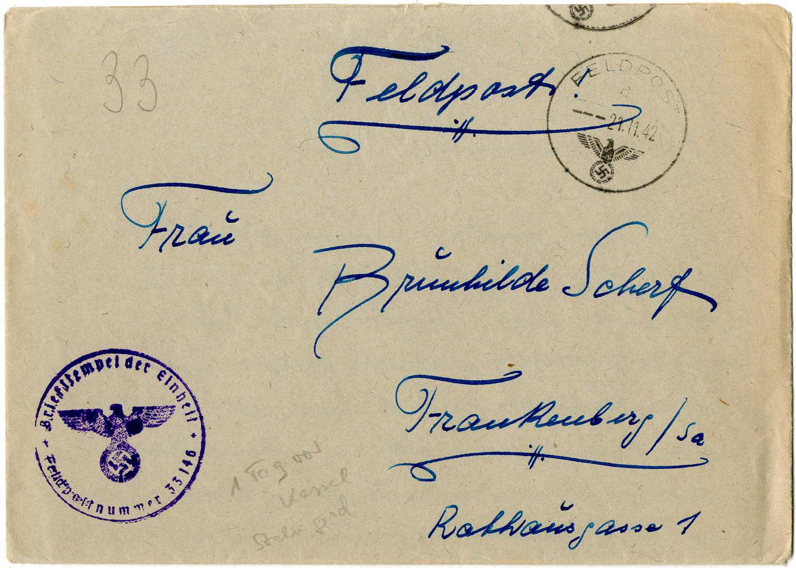 Lot 780 - feldpost ii wk - Karl Pfankuch & Co. auction #222 Lot 780 - feldpost ii wk - Karl Pfankuch & Co. auction #222