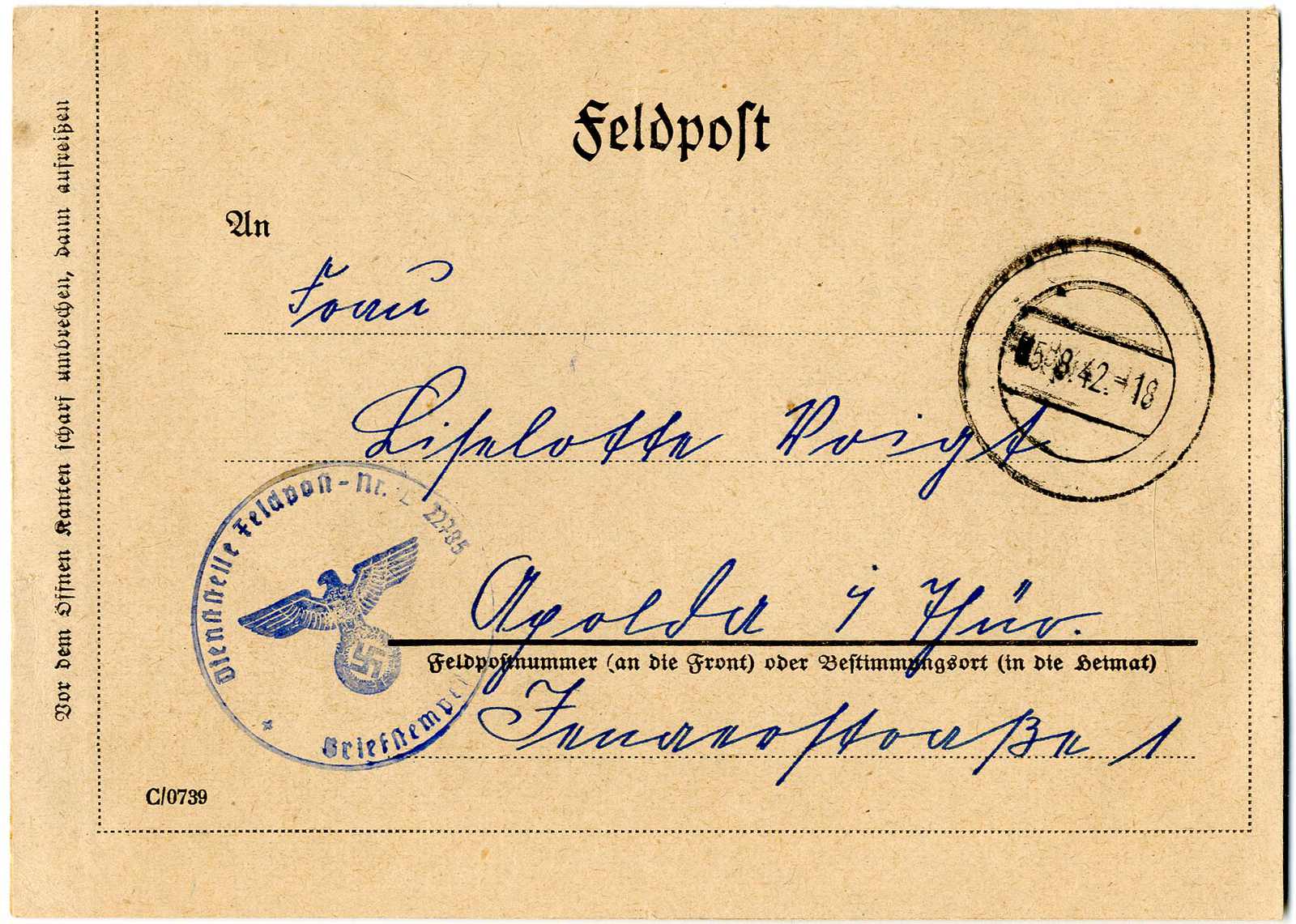 Lot 783 - feldpost ii wk - Karl Pfankuch & Co. auction #222 Lot 783 - feldpost ii wk - Karl Pfankuch & Co. auction #222