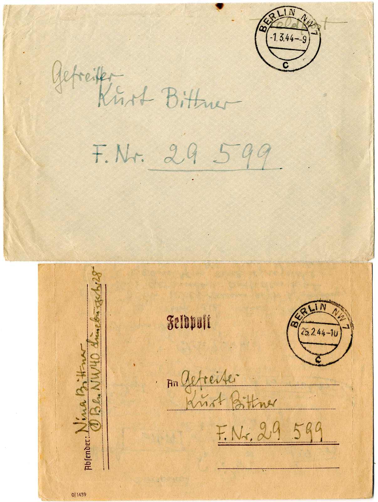 Lot 799 - feldpost ii wk - Karl Pfankuch & Co. auction #222 Lot 799 - feldpost ii wk - Karl Pfankuch & Co. auction #222
