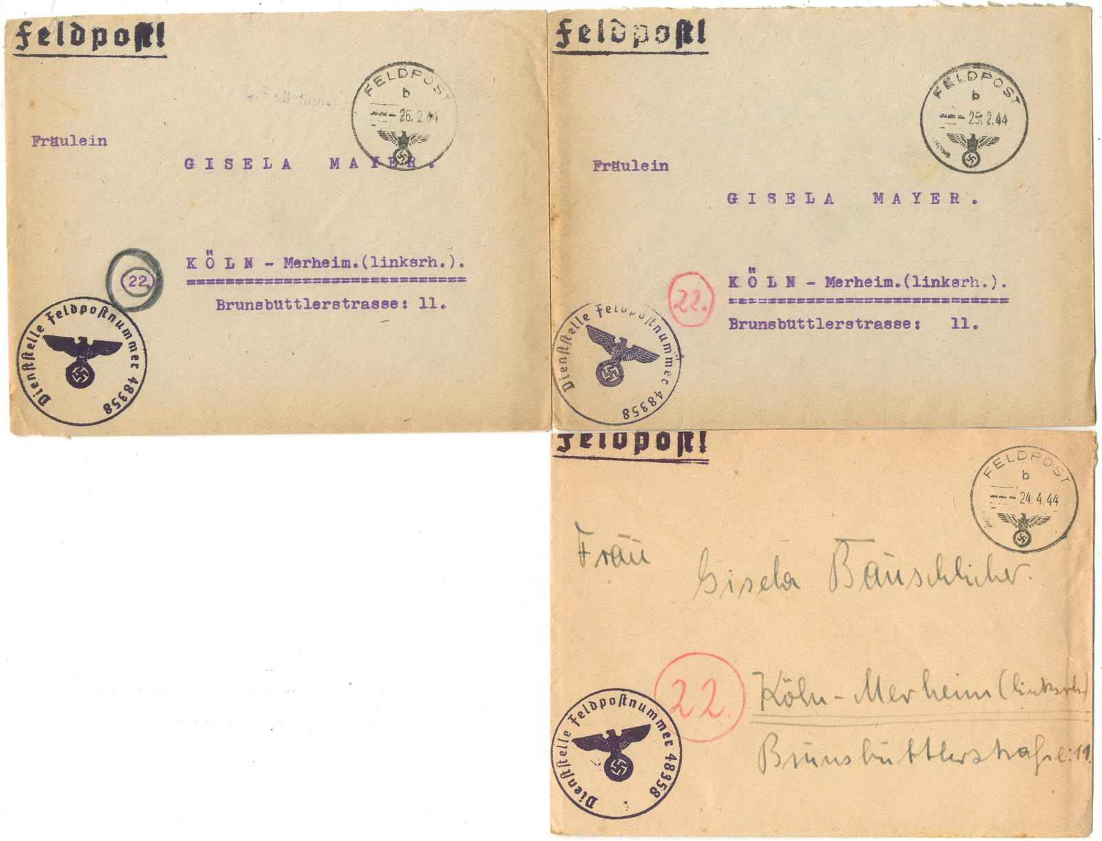 Lot 805 - feldpost ii wk - Karl Pfankuch & Co. auction #222 Lot 805 - feldpost ii wk - Karl Pfankuch & Co. auction #222
