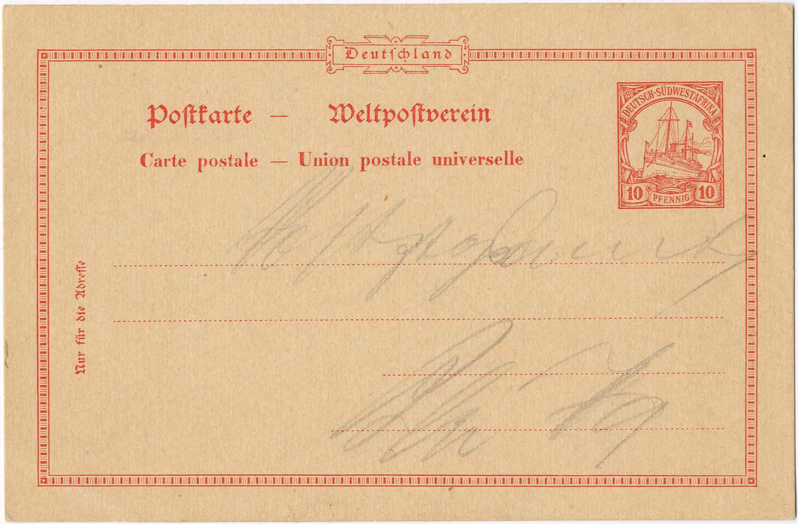 Lot 1443 - Deutsche Kolonien Südwestafrika, Ganzsachen - Karl Pfankuch & Co. auction #222 Lot 1443 - Deutsche Kolonien Südwestafrika, Ganzsachen - Karl Pfankuch & Co. auction #222