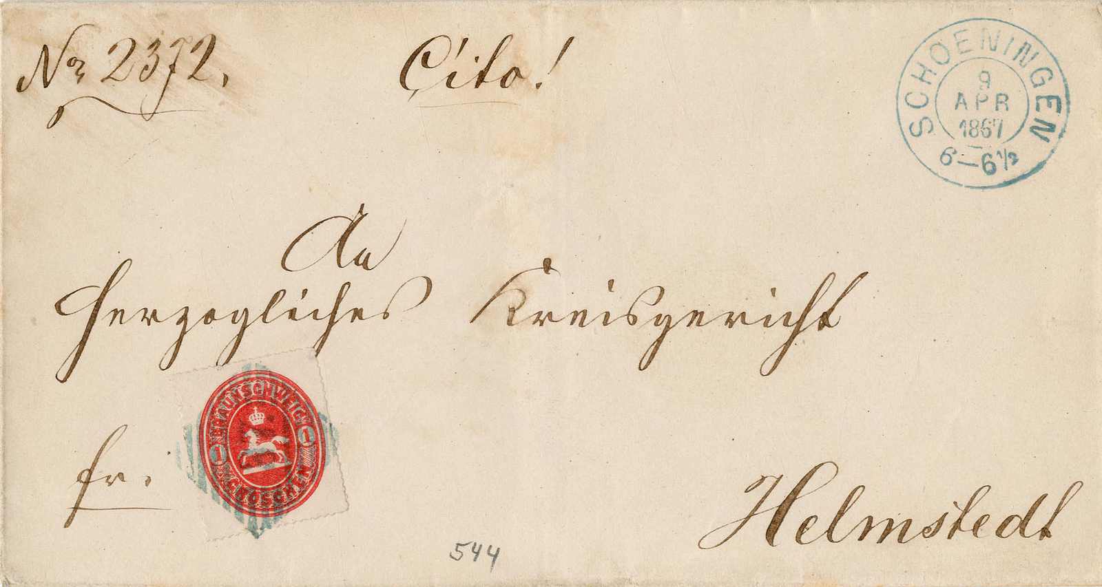 Lot 237 - Altdeutschland Braunschweig, Nummernstempel - Karl Pfankuch & Co. auction #222 Lot 237 - Altdeutschland Braunschweig, Nummernstempel - Karl Pfankuch & Co. auction #222