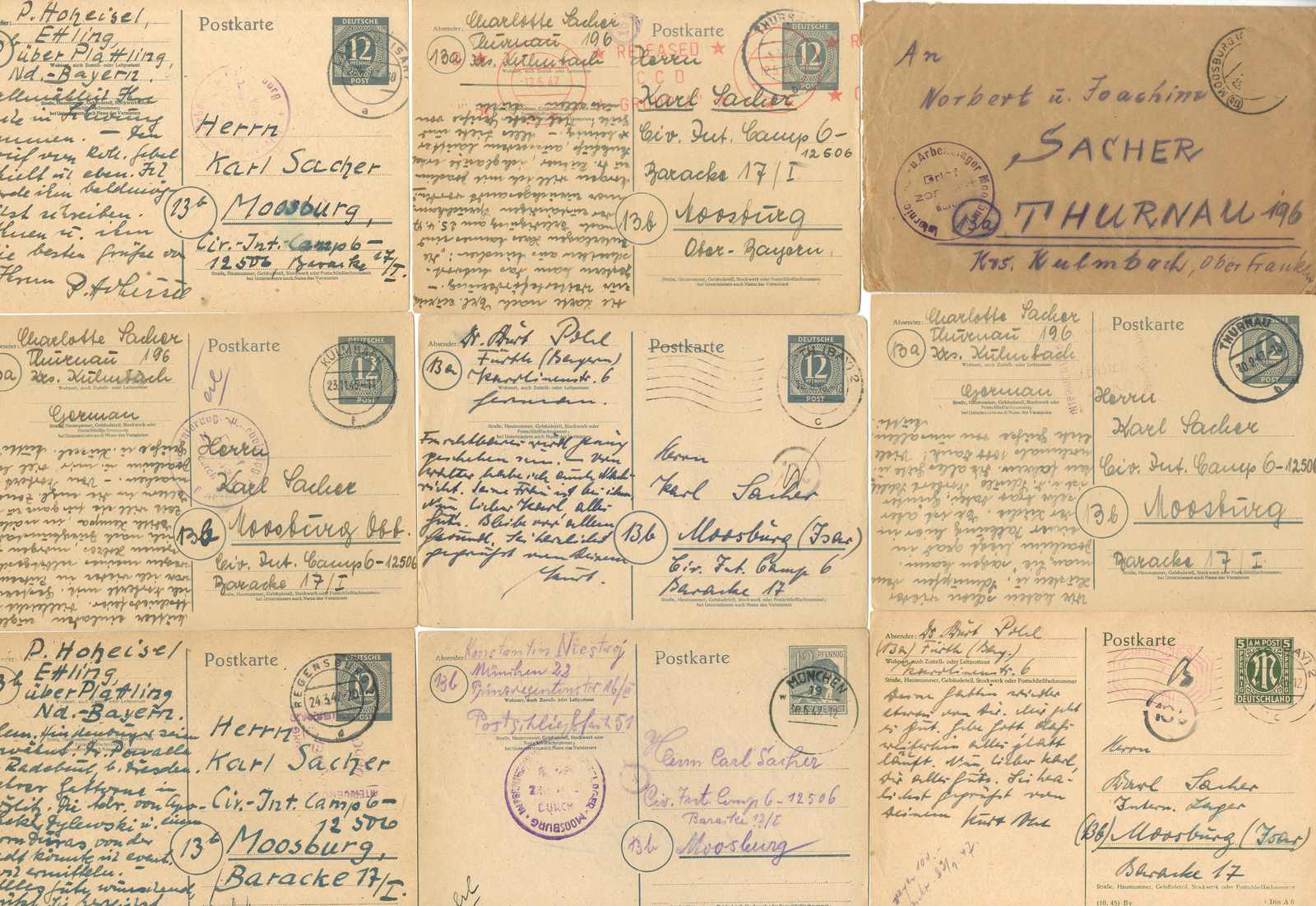 Lot 726 - Deutsches Reich, Kriegsgefangenenpost - Karl Pfankuch & Co. auction #222 Lot 726 - Deutsches Reich, Kriegsgefangenenpost - Karl Pfankuch & Co. auction #222
