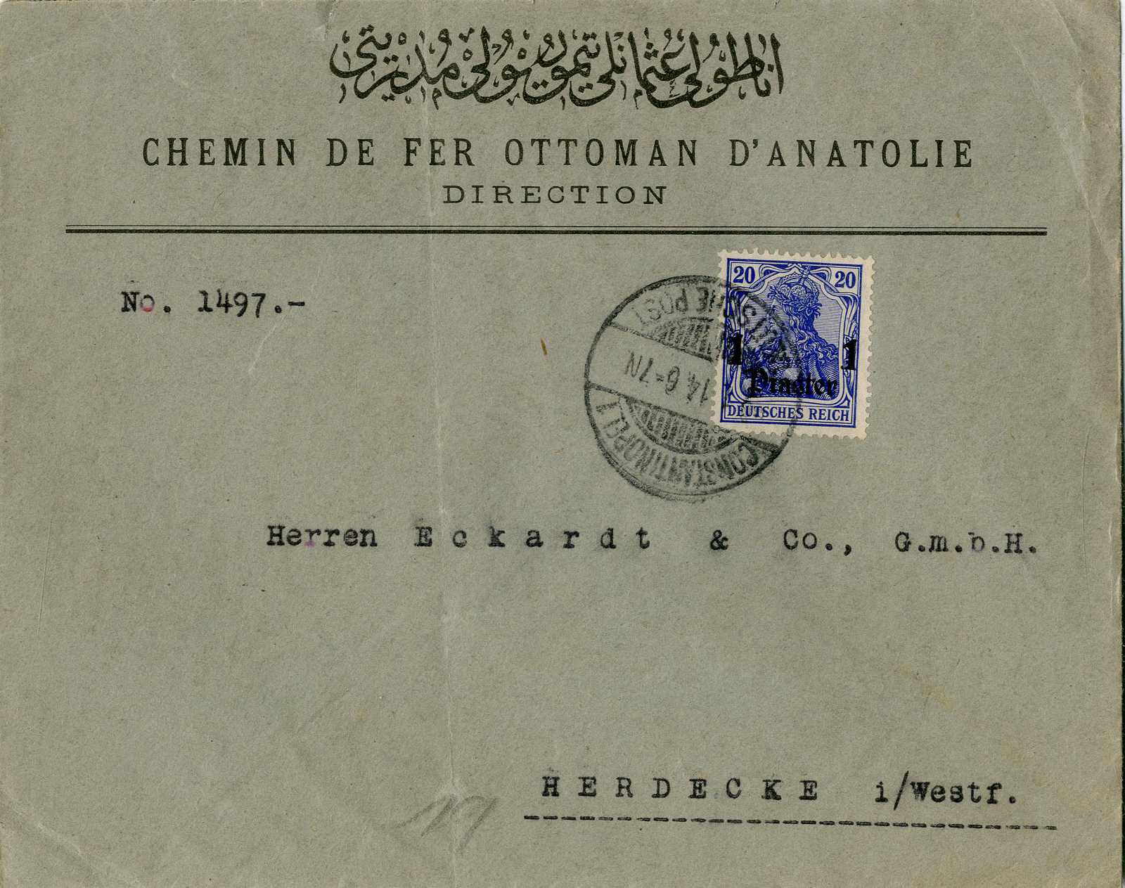 Lot 1328 - deutsche auslandspost türkei  -  Karl Pfankuch & Co. auction #222