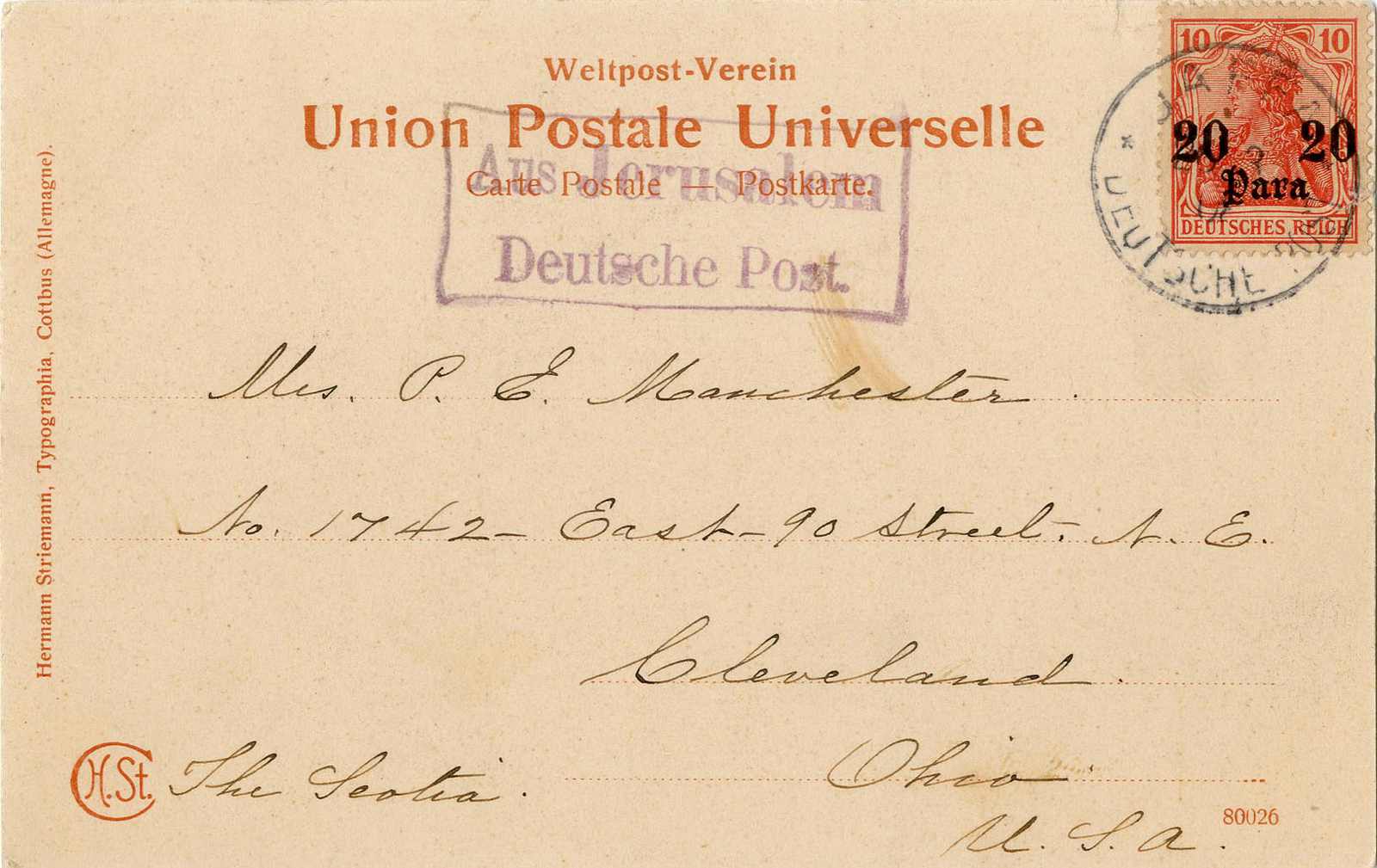 Lot 1337 - Deutsche Auslandspost Türkei, Stempel - Karl Pfankuch & Co. auction #222 Lot 1337 - Deutsche Auslandspost Türkei, Stempel - Karl Pfankuch & Co. auction #222