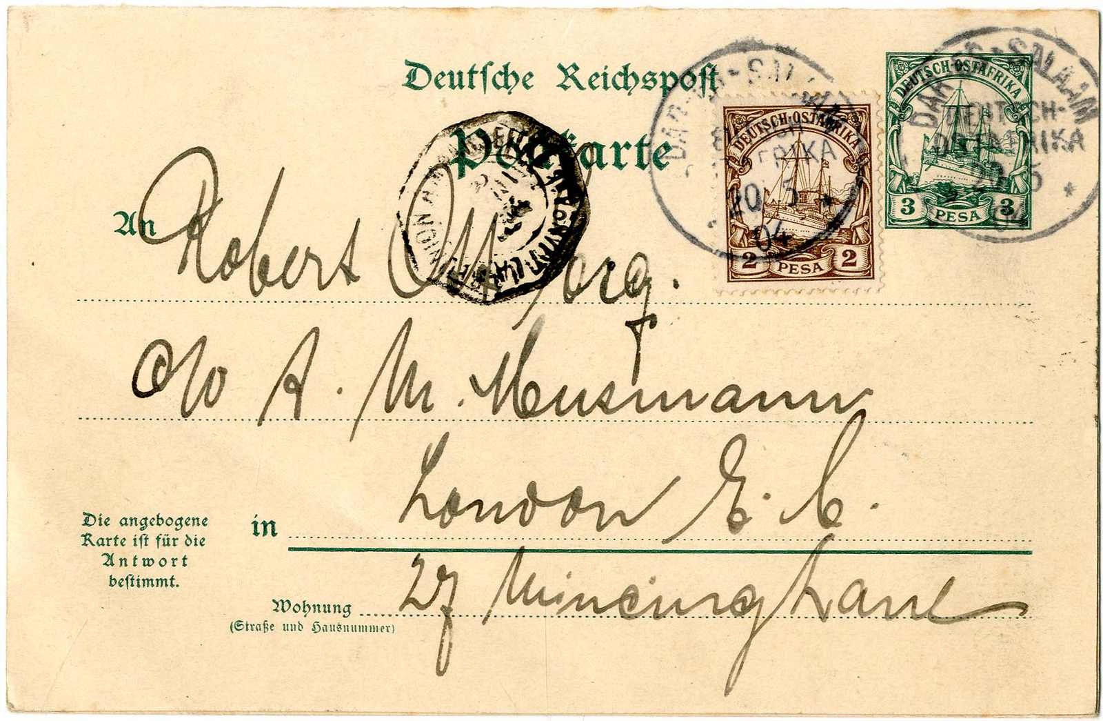 Lot 1396 - deutsche kolonien ostafrika  -  Karl Pfankuch & Co. auction #222