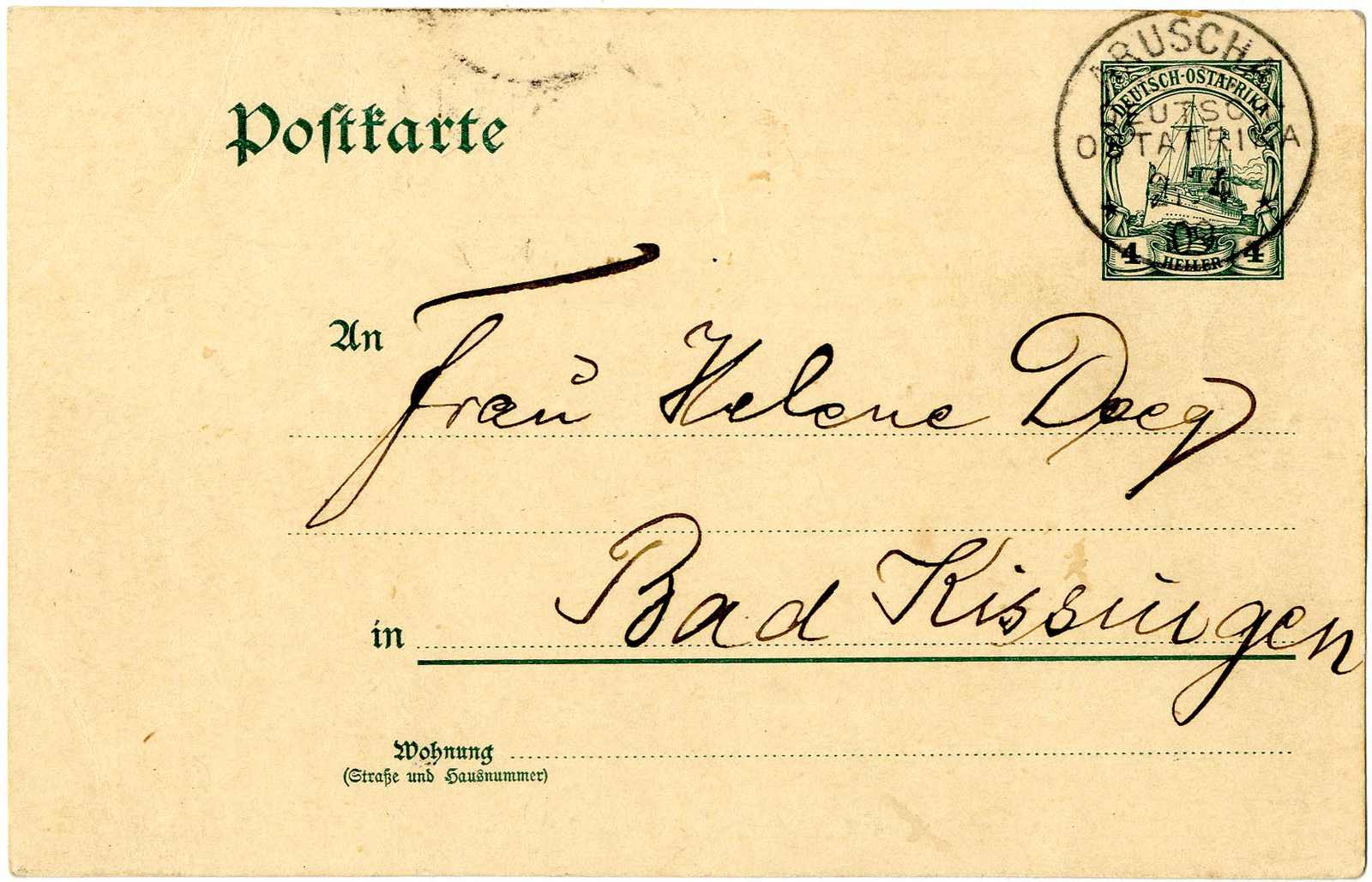 Lot 1404 - Deutsche Kolonien Ostafrika, Stempel  -  Karl Pfankuch & Co. auction #222