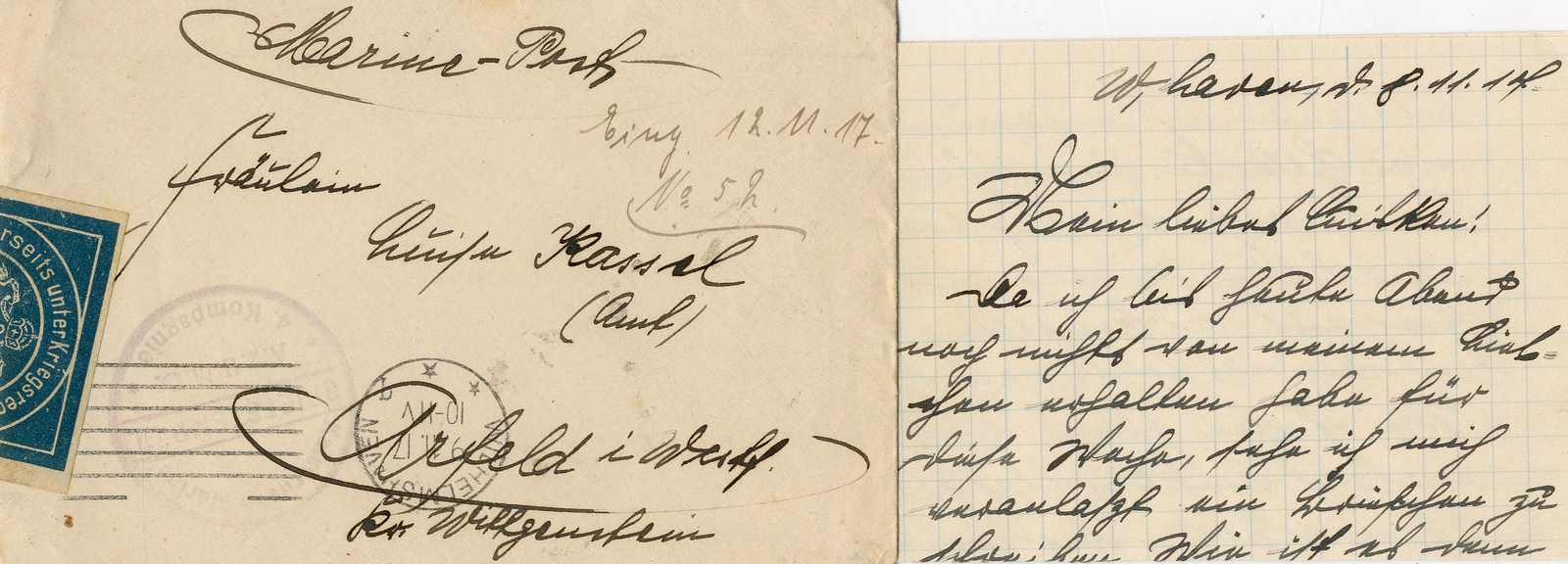 Lot 1552 - deutsche marine schiffspost - Karl Pfankuch & Co. auction #222 Lot 1552 - deutsche marine schiffspost - Karl Pfankuch & Co. auction #222