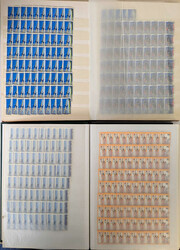 1975-1986, umfangreiche gestempelte Partie Jugend- bzw. Sportsätze ...