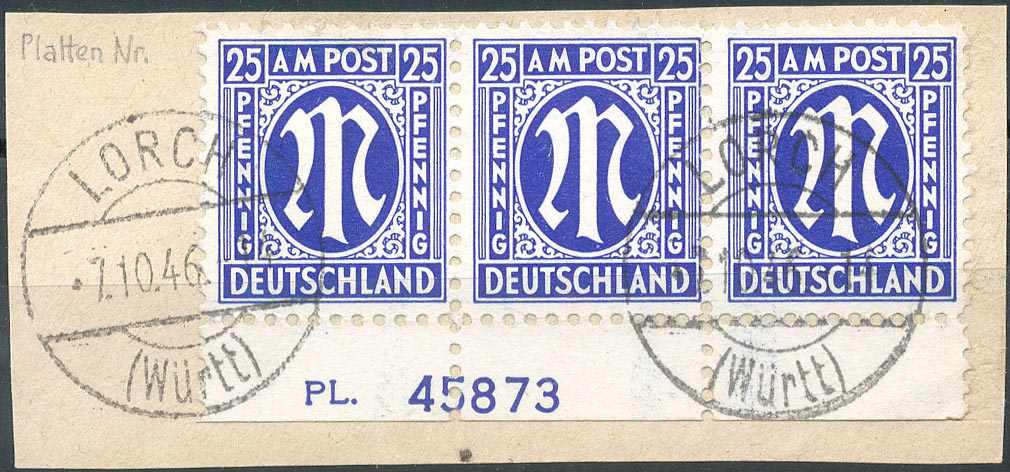 Lot 922 - bizone  -  Karl Pfankuch & Co. auction #222