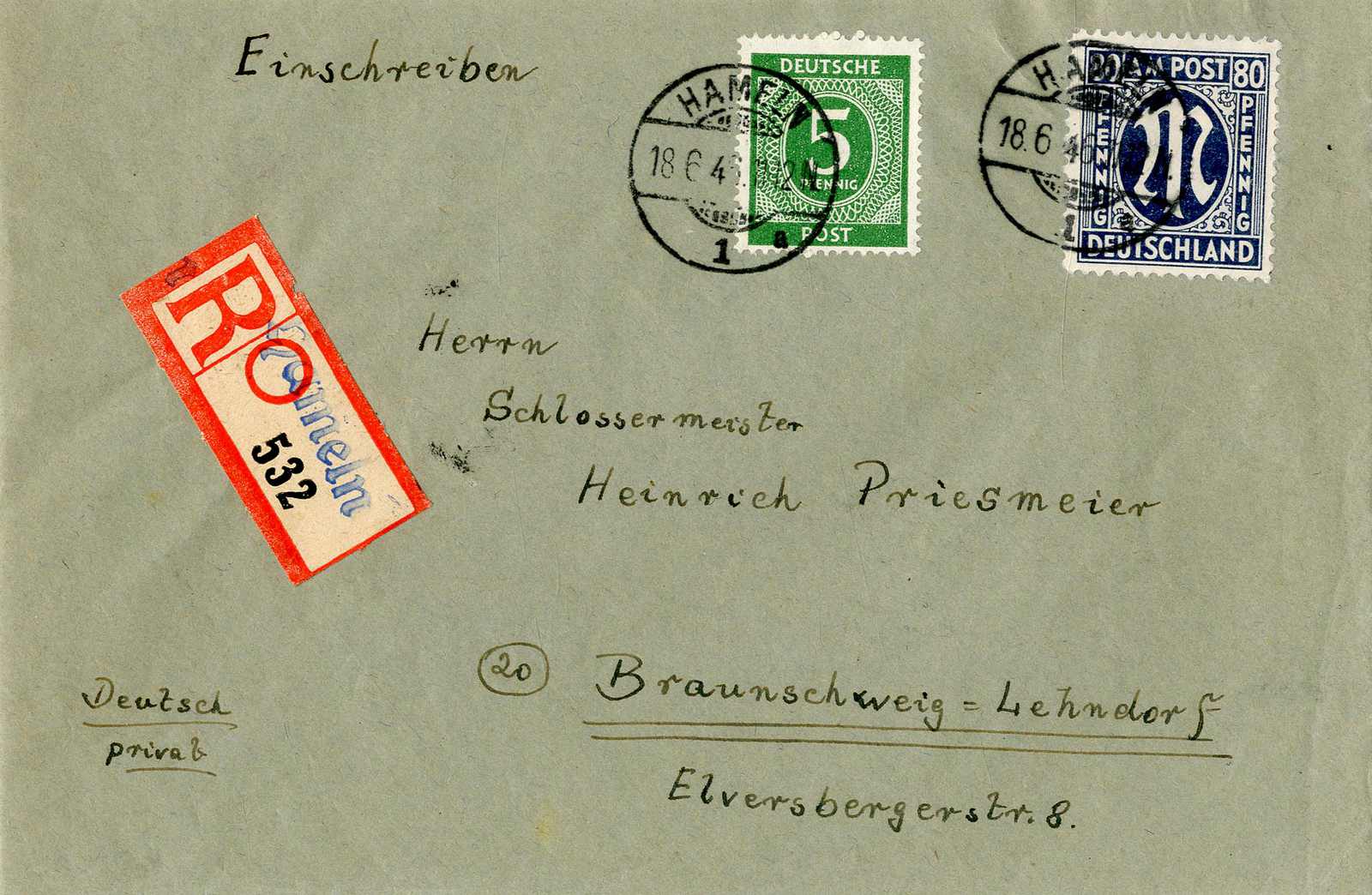 Lot 936 - bizone  -  Karl Pfankuch & Co. auction #222