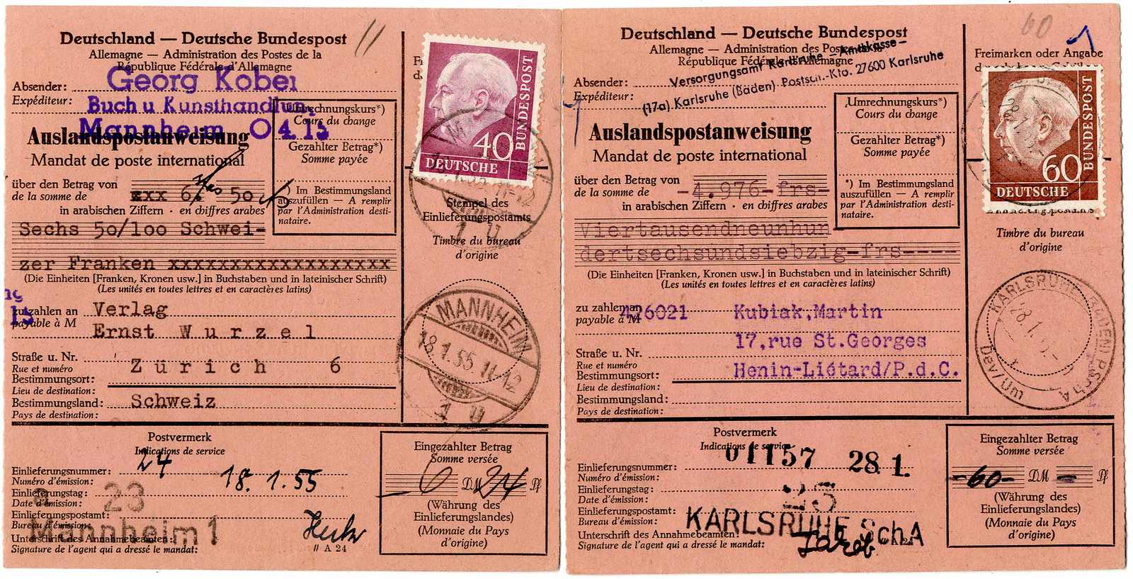 Lot 1041 - bundesrepublik deutschland  -  Karl Pfankuch & Co. auction #222