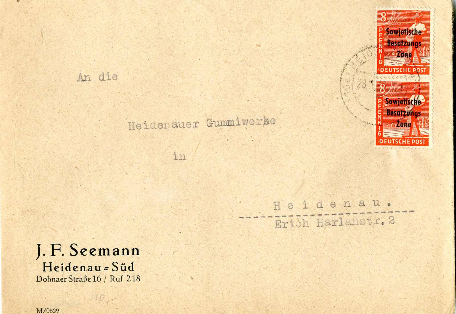 Lot 1199 - sowjetische zone  -  Karl Pfankuch & Co. auction #222