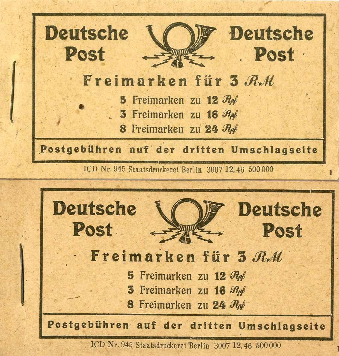Lot 918 - Gemeinschaftsausgaben, Markenheftchen  -  Karl Pfankuch & Co. auction #222