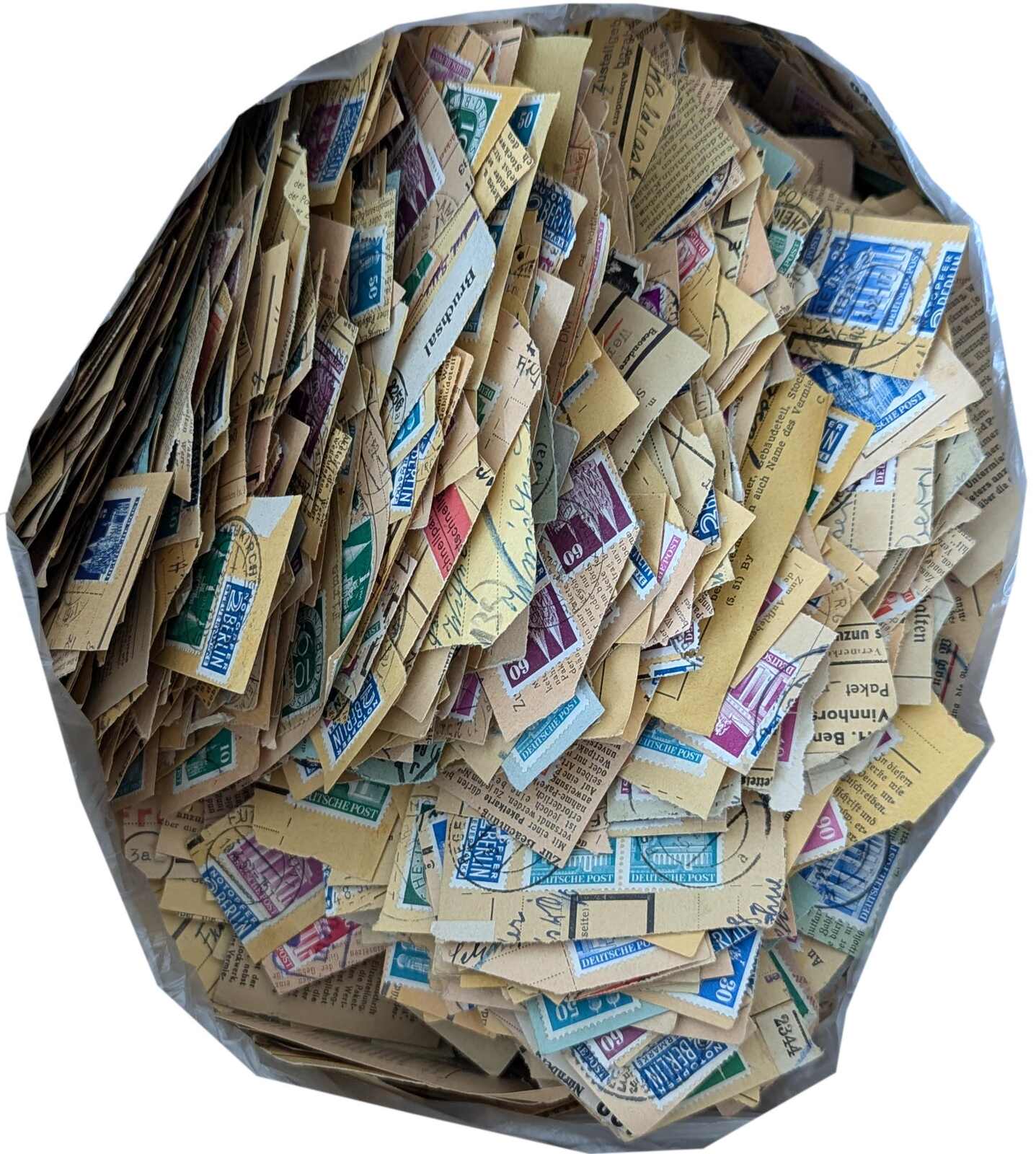 Bauten, 1 Kg Paketkartenabschnitte, FundgrubeAutomatically generated ...