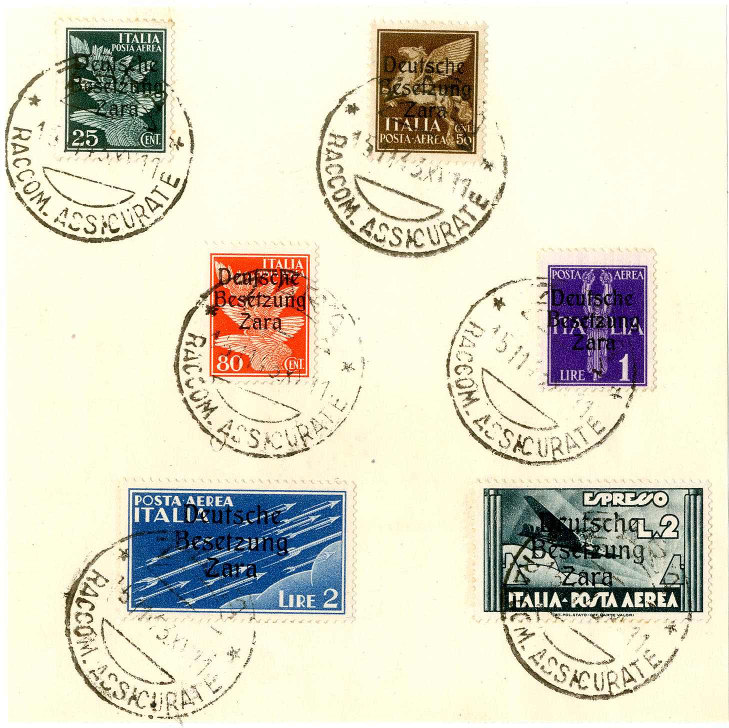 Lot 1690 - deutsche besetzung ii. wk zara - Karl Pfankuch & Co. auction #222 Lot 1690 - deutsche besetzung ii. wk zara - Karl Pfankuch & Co. auction #222