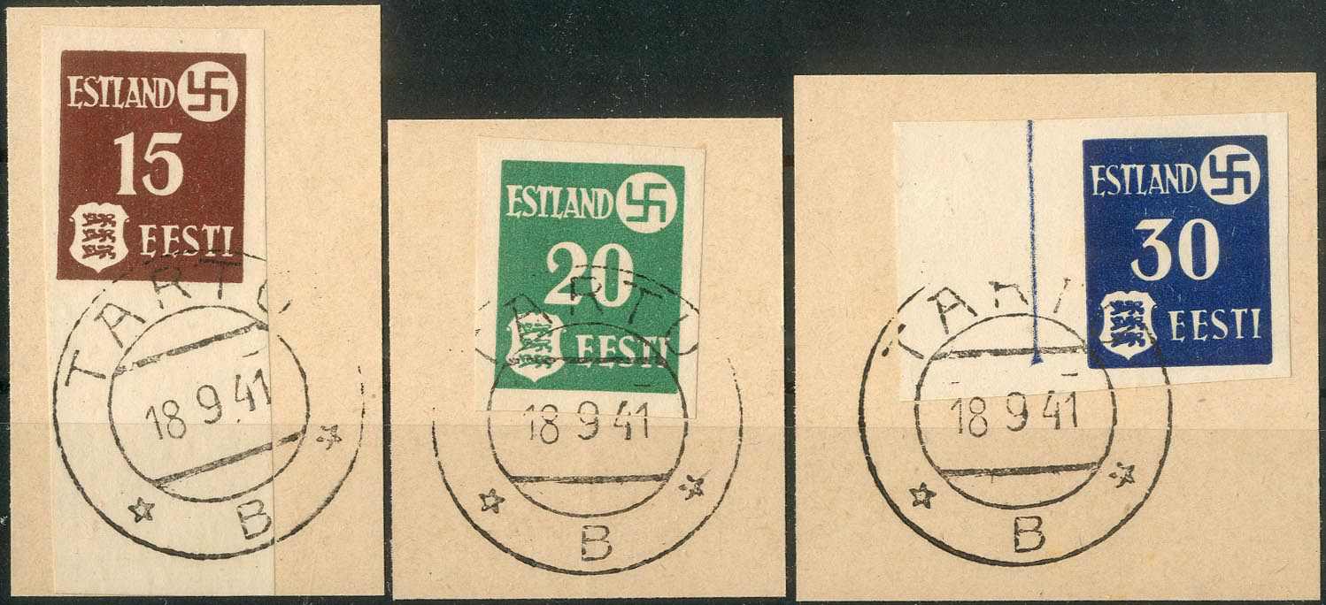 Lot 1665 - deutsche besetzung ii. wk estland - Karl Pfankuch & Co. auction #222 Lot 1665 - deutsche besetzung ii. wk estland - Karl Pfankuch & Co. auction #222