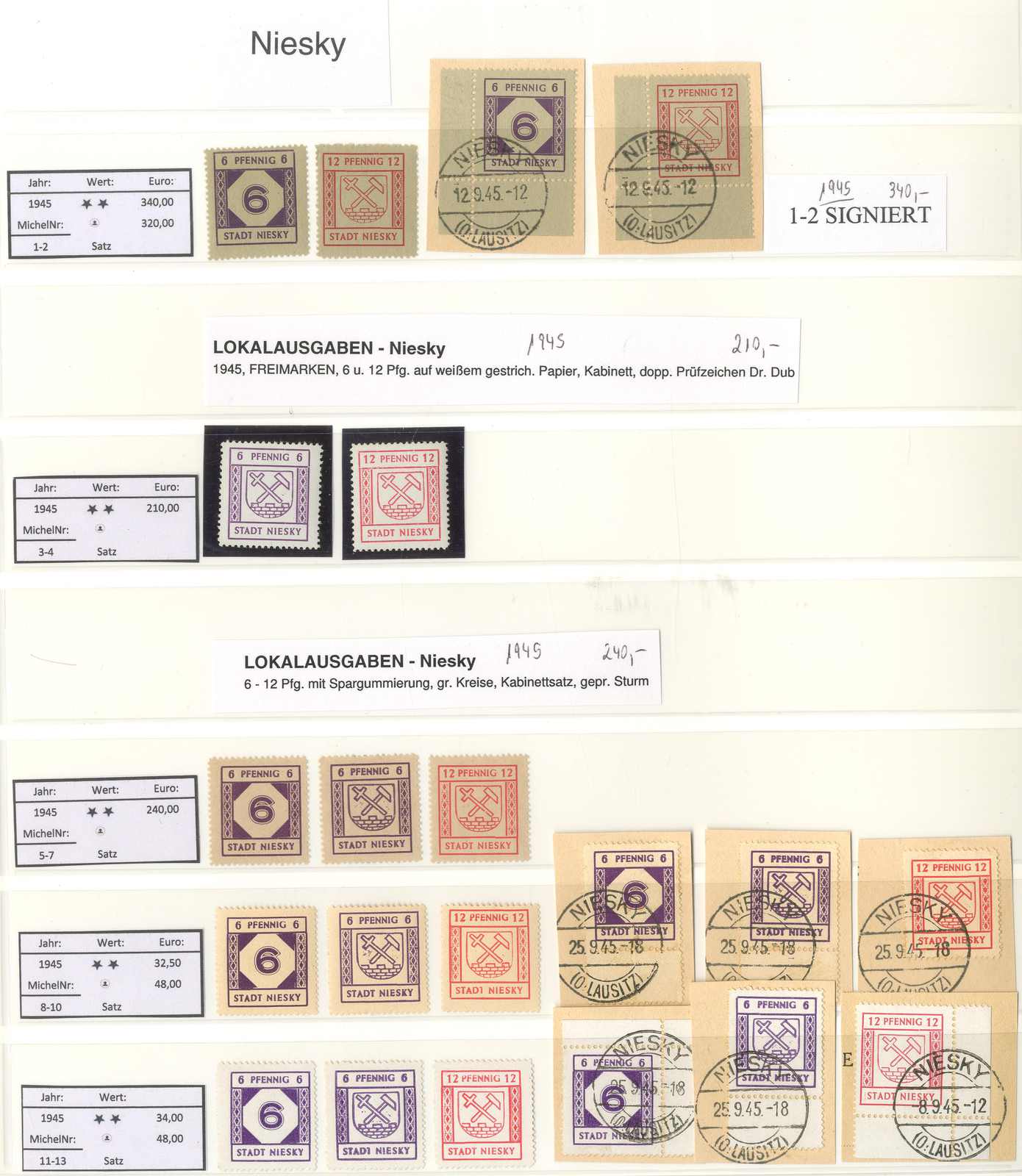 Lot 2801 - sammlungen posten lokalausgaben 1945 - Karl Pfankuch & Co. auction #222 Lot 2801 - sammlungen posten lokalausgaben 1945 - Karl Pfankuch & Co. auction #222