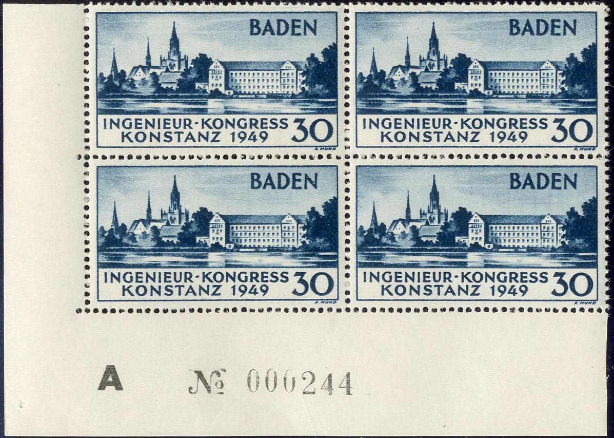 Lot 979 - französische zone baden  -  Karl Pfankuch & Co. auction #222