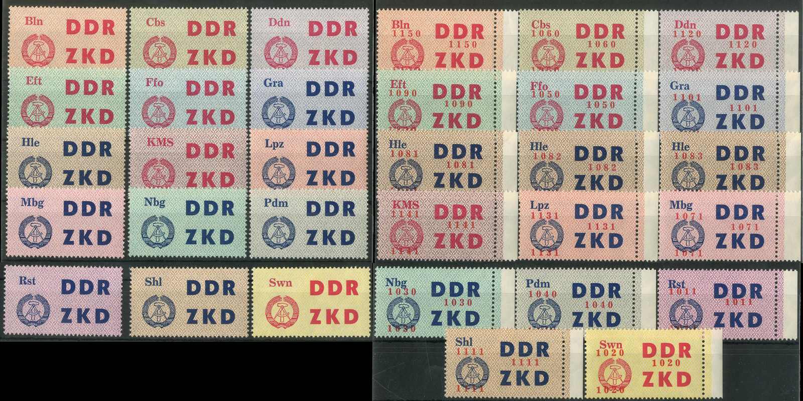 Lot 1260 - ddr verwaltungspost c laufkontrollzettel zkd - Karl Pfankuch & Co. auction #222 Lot 1260 - ddr verwaltungspost c laufkontrollzettel zkd - Karl Pfankuch & Co. auction #222