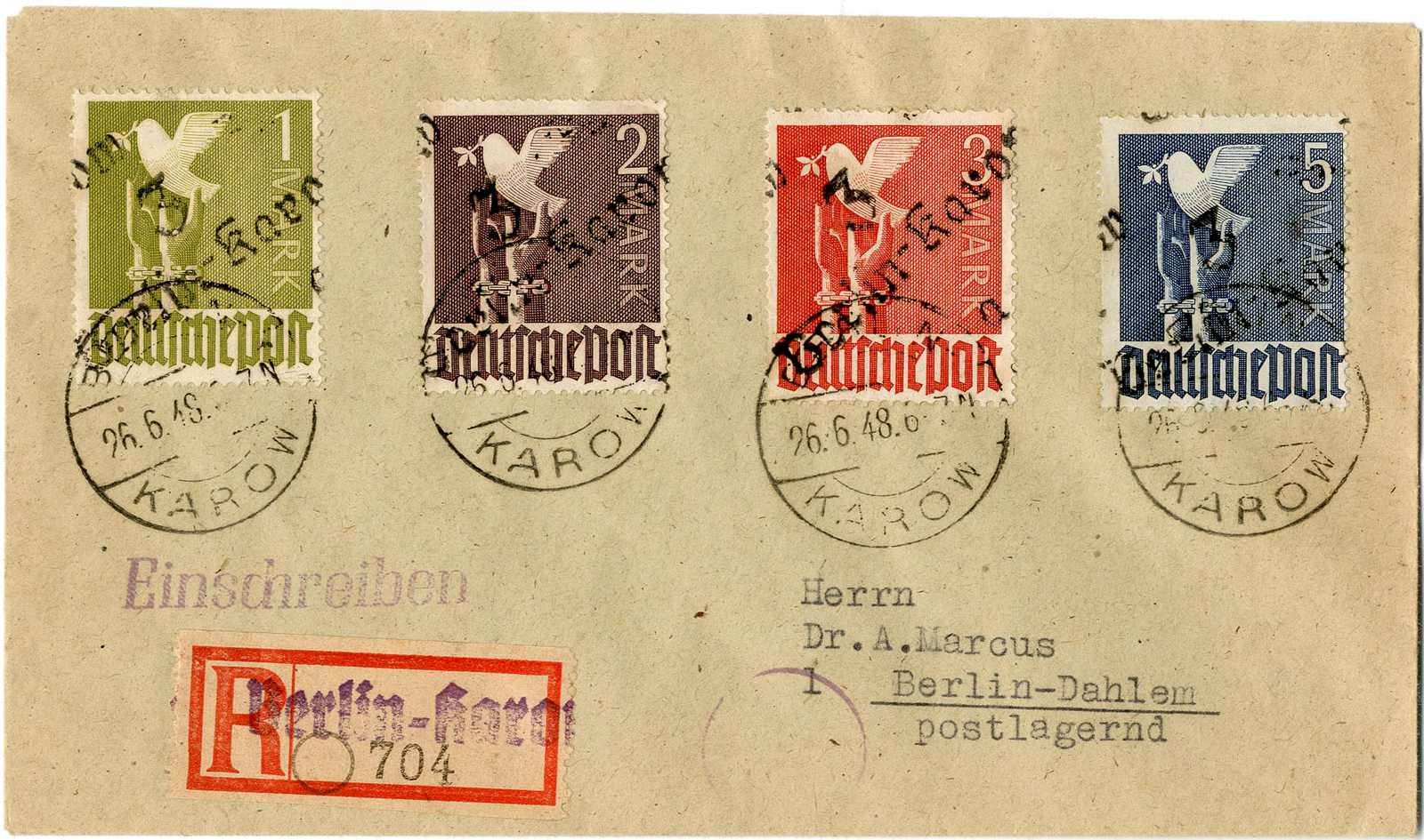 Lot 1123 - sbz handstempel versch. bezirke  -  Karl Pfankuch & Co. auction #222