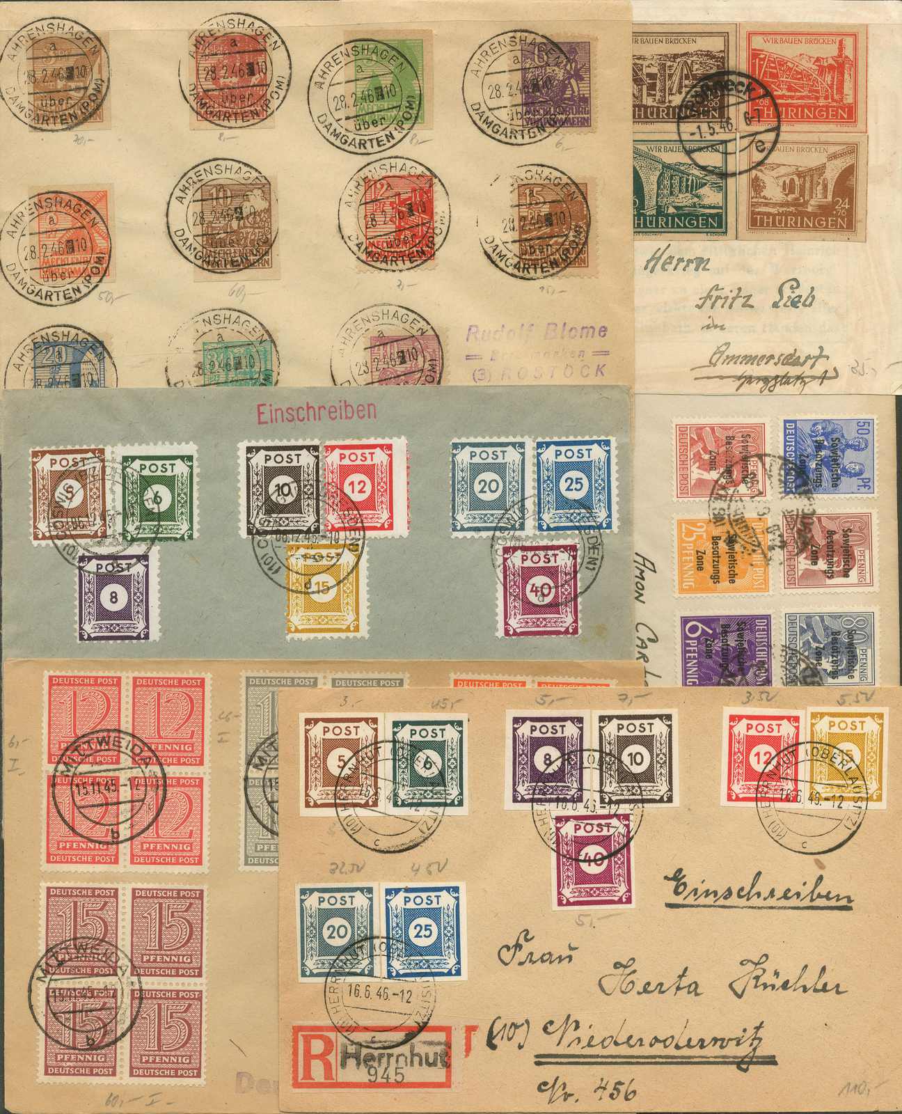 Lot 2743 - Sowjetische Zone, Sammlungen - Karl Pfankuch & Co. auction #222 Lot 2743 - Sowjetische Zone, Sammlungen - Karl Pfankuch & Co. auction #222