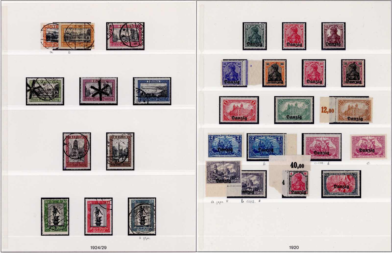 umfangreiche, in beiden Erhaltungen */** und gest. geführte Sammlung ...