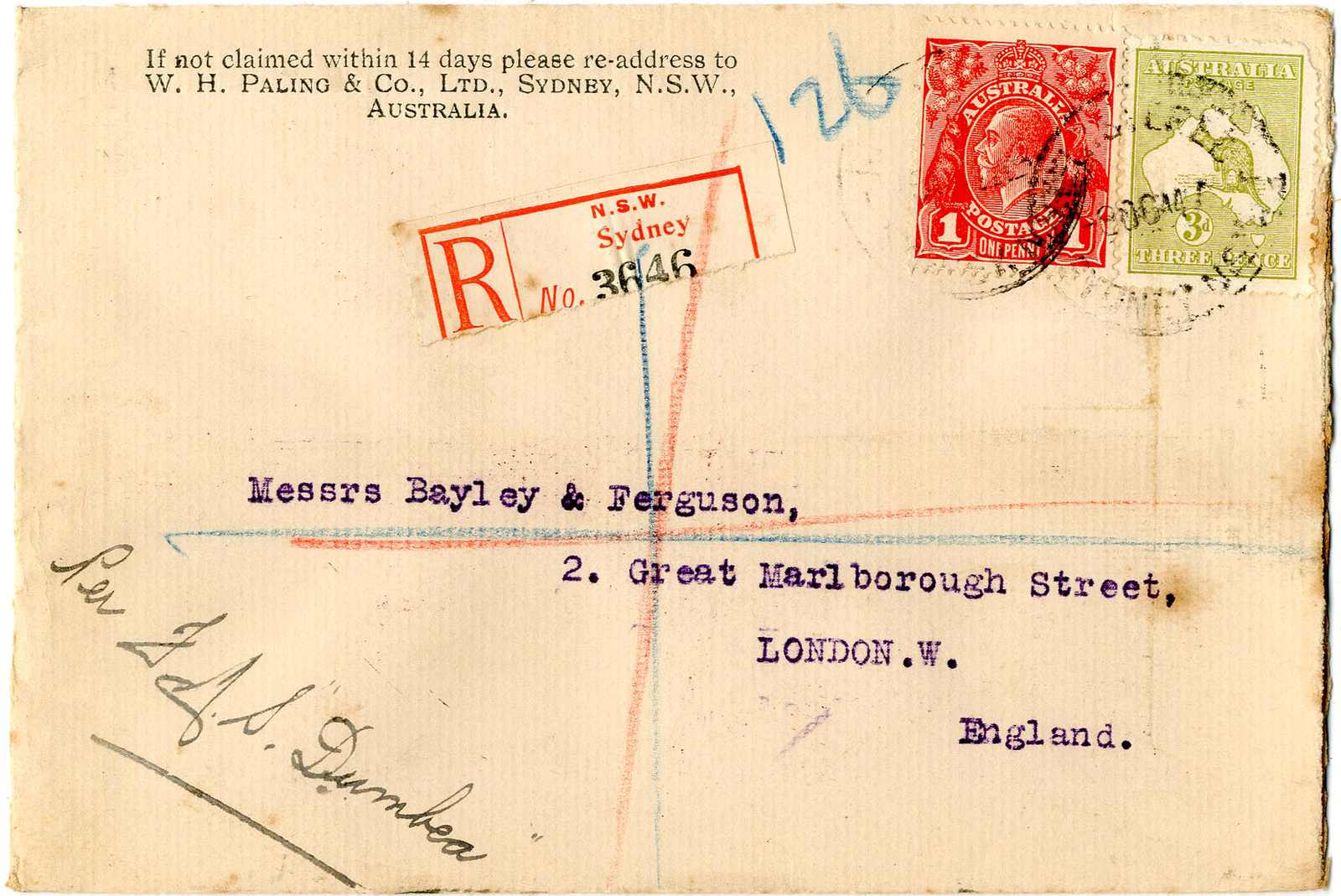 Lot 1909 - australien - Karl Pfankuch & Co. auction #222 Lot 1909 - australien - Karl Pfankuch & Co. auction #222