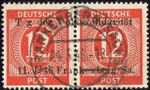 Lot 1264 - deutsche lokalausgabe frankenberg  -  Karl Pfankuch & Co. auction #222