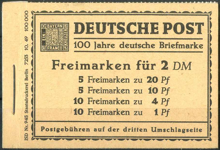 Lot 1113 - Berlin, Markenheftchen  -  Karl Pfankuch & Co. auction #222