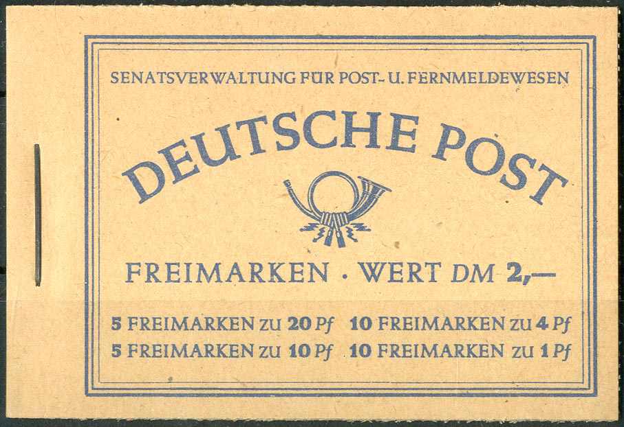 Lot 1114 - Berlin, Markenheftchen  -  Karl Pfankuch & Co. auction #222
