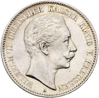 Preussen: 2 Mark 1888 A, Wilhelm II. (1888-1918), AKS 133, ...