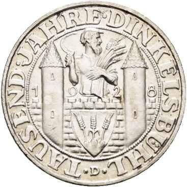 3 RM 1928 D Dinkelsbühl, AKS 81, stgAutomatically generated ...